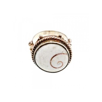 Vintage 925 Sterling Silver Agate Ring Size 9.5