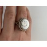 Vintage 925 Sterling Silver Agate Ring Size 9.5