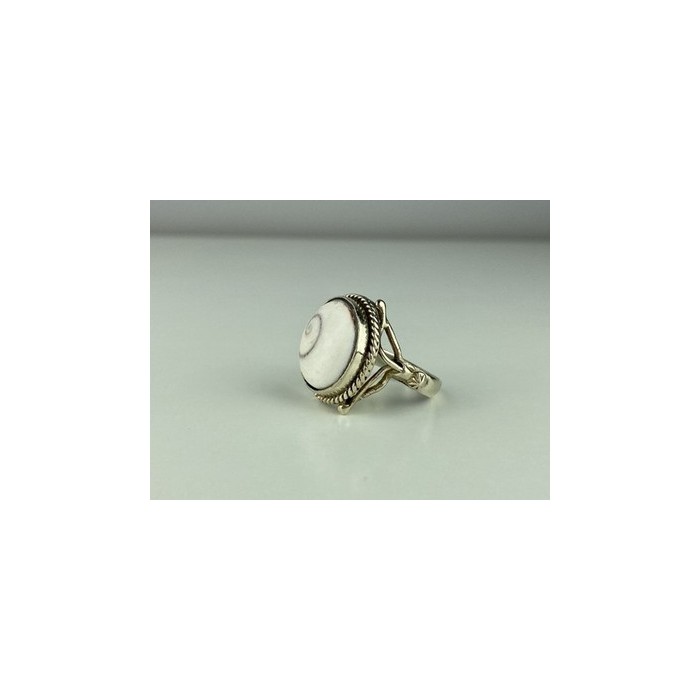 Vintage 925 Sterling Silver Agate Ring Size 9.5