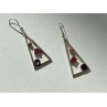 925 Sterling Silver Morganite, Iolite & Agate Earrings