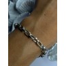 925 Sterling Silver Heart Charm Bracelet Length 7.5
