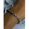 925 Sterling Silver Heart Charm Bracelet Length 7.5