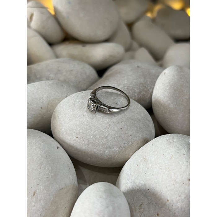 JABEL 18K WHITE GOLD DIAMONDS  RING SIZE 4.5