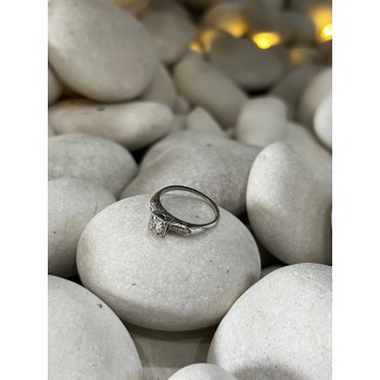 JABEL 18K WHITE GOLD DIAMONDS  RING SIZE 4.5