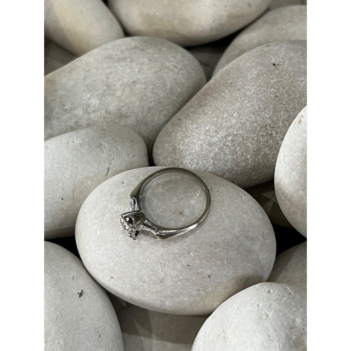 JABEL 18K WHITE GOLD DIAMONDS  RING SIZE 4.5