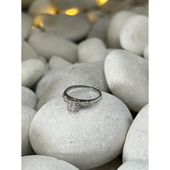 JABEL 18K WHITE GOLD DIAMONDS  RING SIZE 4.5