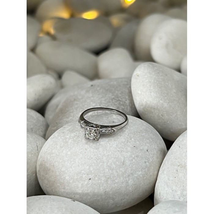 JABEL 18K WHITE GOLD DIAMONDS  RING SIZE 4.5