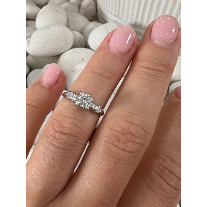 JABEL 18K WHITE GOLD DIAMONDS  RING SIZE 4.5