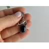 925 Sterling Silver Onyx Dolphin Pendant