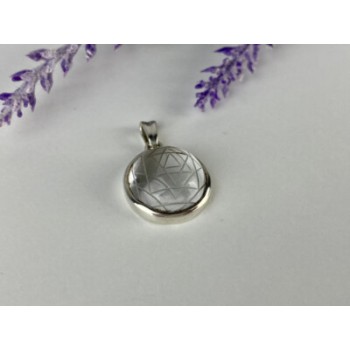 925 Sterling Silver Achroite ( White Tourmaline) Pendant