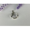 925 Sterling Silver Achroite ( White Tourmaline) Pendant