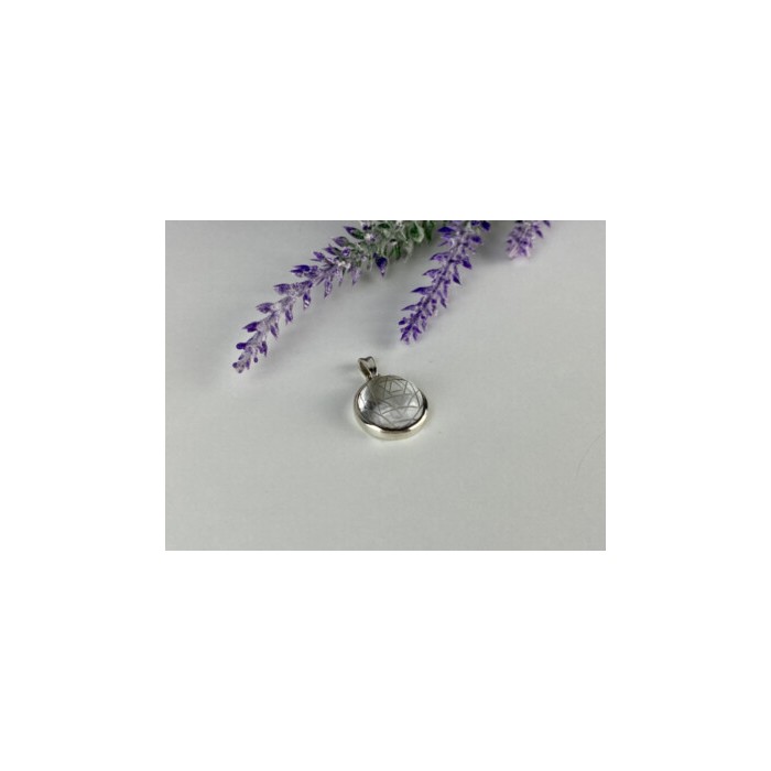 925 Sterling Silver Achroite ( White Tourmaline) Pendant