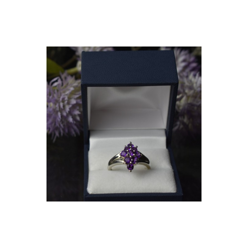 925 Sterling Silver Tourmaline Ring Size 10