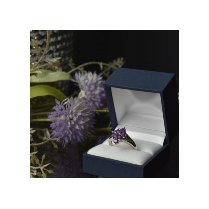 925 Sterling Silver Tourmaline Ring Size 10