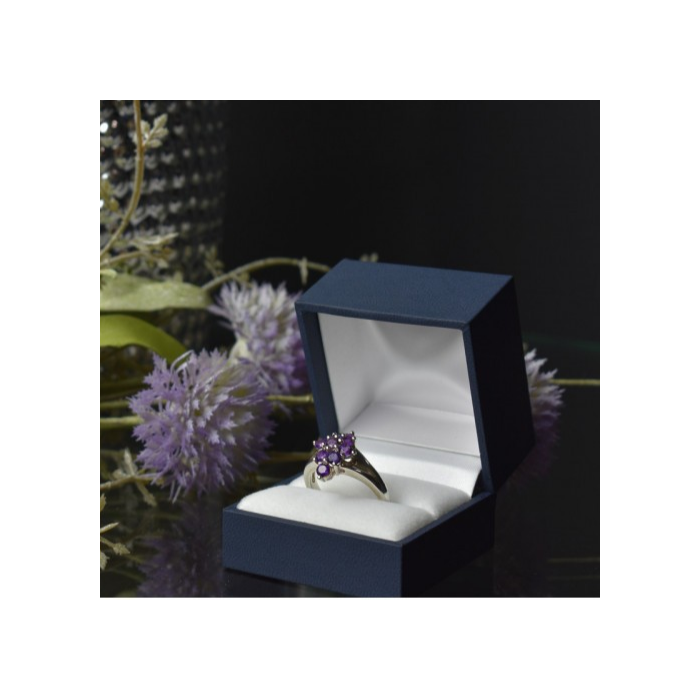 925 Sterling Silver Tourmaline Ring Size 10