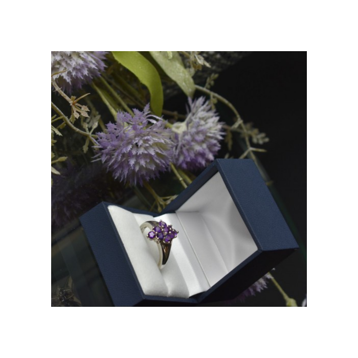 925 Sterling Silver Tourmaline Ring Size 10