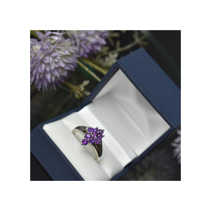 925 Sterling Silver Tourmaline Ring Size 10