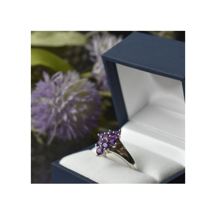 925 Sterling Silver Tourmaline Ring Size 10