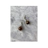Vintage 925 Sterling Silver Agate Earrings
