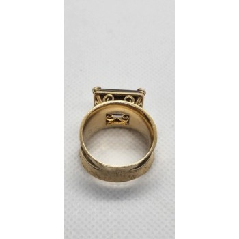 925 Sterling Silver Smoky Quartz Ring Size 8