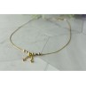 DESIGNER 18K YELLOW, WHITE & PINK GOLD DIAMOND  ITALY NECKLACE