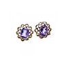 925 Sterling Silver Amethyst Stud Earrings