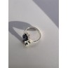 925 Sterling Silver & Sapphires Ring Size 6