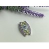 925 STERLING SILVER AMETHYST, BLUE SPINEL & PERIDOT PENDANT