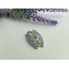 925 STERLING SILVER AMETHYST, BLUE SPINEL & PERIDOT PENDANT