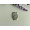 925 STERLING SILVER AMETHYST, BLUE SPINEL & PERIDOT PENDANT
