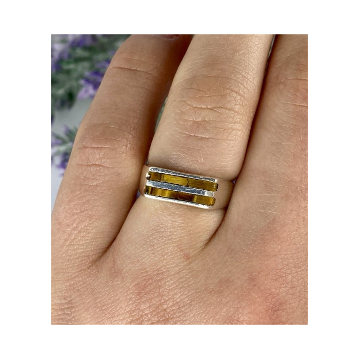 925 Sterling Silver Jasper Signet Ring Size 6.5