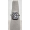 925 Sterling Silver CZ Ring Size 7