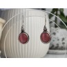 Vintage 925 Sterling Silver Agate Earrings