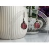Vintage 925 Sterling Silver Agate Earrings