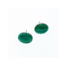 925 Sterling Silver Malachite Stud Earrings