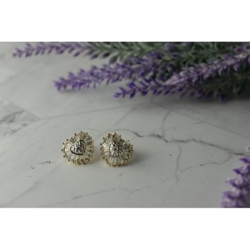 925 Sterling Silver Gold Plated CZ 