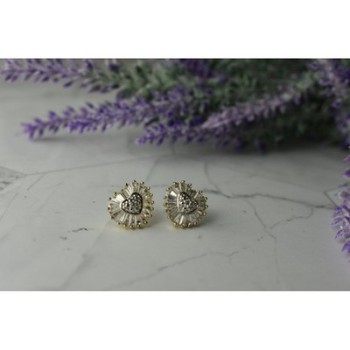 925 Sterling Silver Gold Plated CZ 