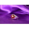 925 Sterling Silver Carnelian Ring Size 6.5