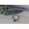 925 Sterling Silver Black Spinel Ring Size 10.25