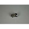 925 Sterling Silver Black Enamel & CZ Earrings