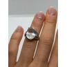 925 Sterling Silver CZ Ring Size 4