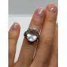 925 Sterling Silver CZ Ring Size 4