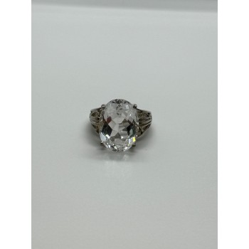 925 Sterling Silver CZ Ring Size 4