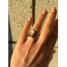 925 Sterling Silver Gold Plated Ring Size 6