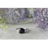 925 Sterling Silver Sapphire & CZ Ring Size 6.5