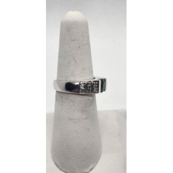 925 Sterling Silver Peridot Tourmaline Ring Size 7