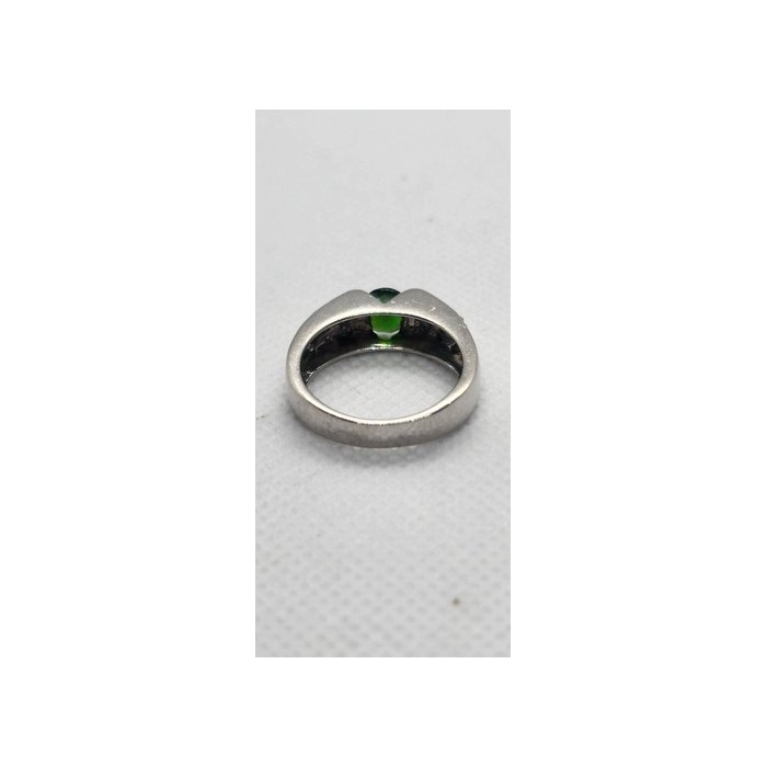 925 Sterling Silver Peridot Tourmaline Ring Size 7