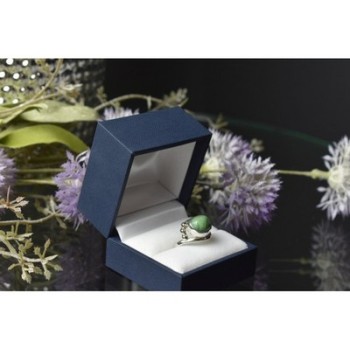 925 Sterling Silver Green Turquoise Ring Size 7.5 Mexico