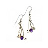 925 Sterling Silver Purple Iolite Earrings