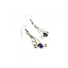 925 Sterling Silver Purple Iolite Earrings